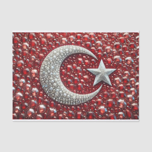 Tissue paper with Turkish colours design (Front)