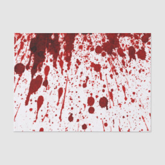 Tissue Paper Wrapping Blood Splatter Vampire Gothi