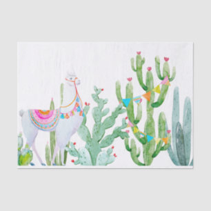 Tissue Paper Wrapping Boho Llama Bohemian Cacti De