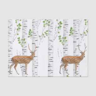 Tissue Paper Wrapping Deer Doe Buck Woodland Hunti