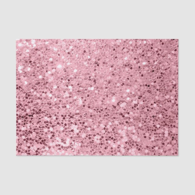 Tissue Paper Wrapping Rose Gold Glitter (Front)