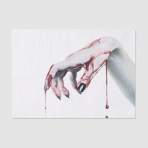 Tissue Paper Wrapping zombie blood drip vampire Go