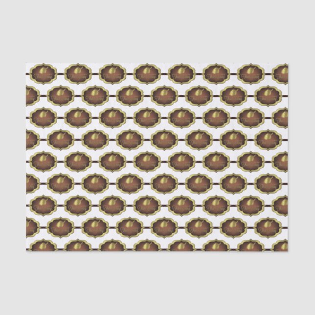 Tissue Wrapping Paper - Happy Thanksgiving Label (Front)