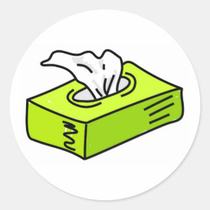 Tissues Classic Round Sticker