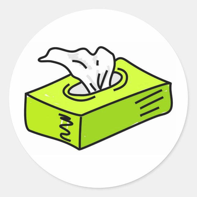 Tissues Classic Round Sticker (Front)