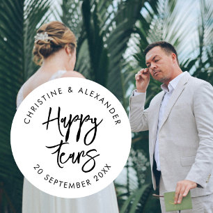Tissues for Your Happy Tears Wedding Sticker   Min