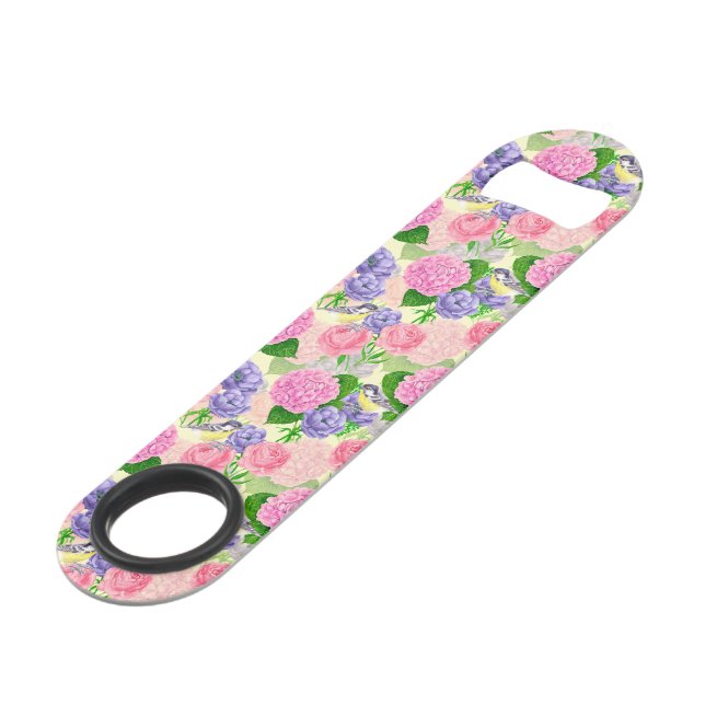 Tit bird and flowers (Front Angled)