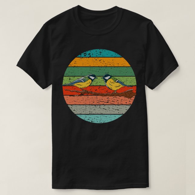 Tit Birds Bird Watching T-Shirt (Design Front)