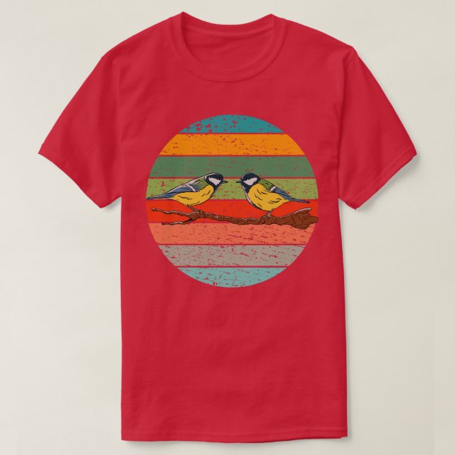 Tit Birds Bird Watching T-Shirt (Design Front)