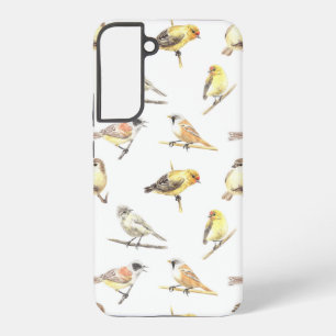 Tit birds pattern samsung galaxy case