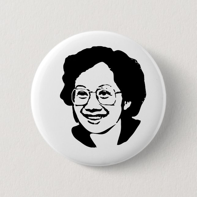 Tita Cory Aquino 6 Cm Round Badge (Front)