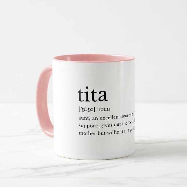 Tita Definition Filipino Aunt Gift Mug (Front Left)