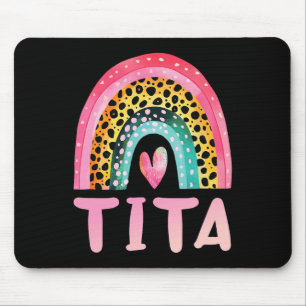 Tita Rainbow Mother's Day Love Cute Funny Mouse Mat