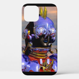 TITAN CYBORG PORTRAIT Blue Science Fiction ,Scifi iPhone 12 Case