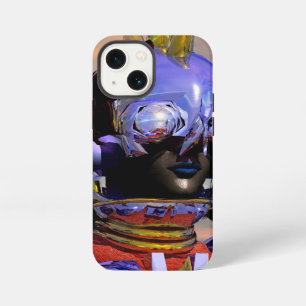 TITAN CYBORG PORTRAIT Blue Science Fiction ,Scifi iPhone 13 Mini Case