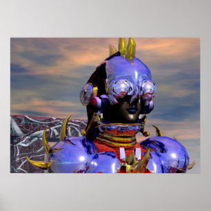 TITAN CYBORG PORTRAIT Science Fiction,Scifi Poster