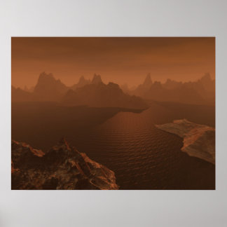 Titan Hydrocarbon Pools Poster