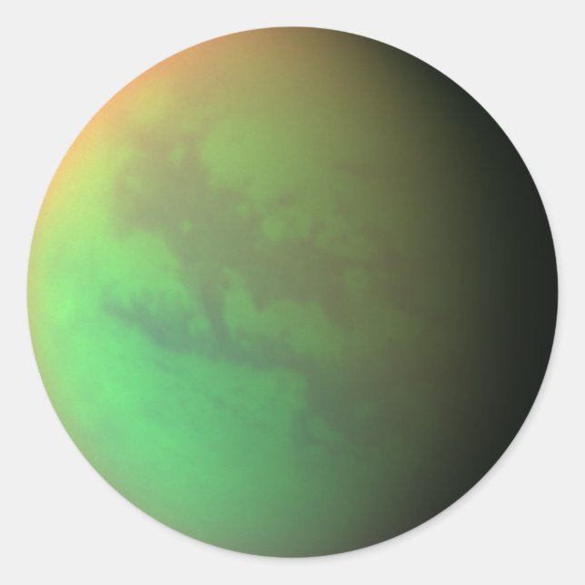 Titan Infrared Image Classic Round Sticker (Front)