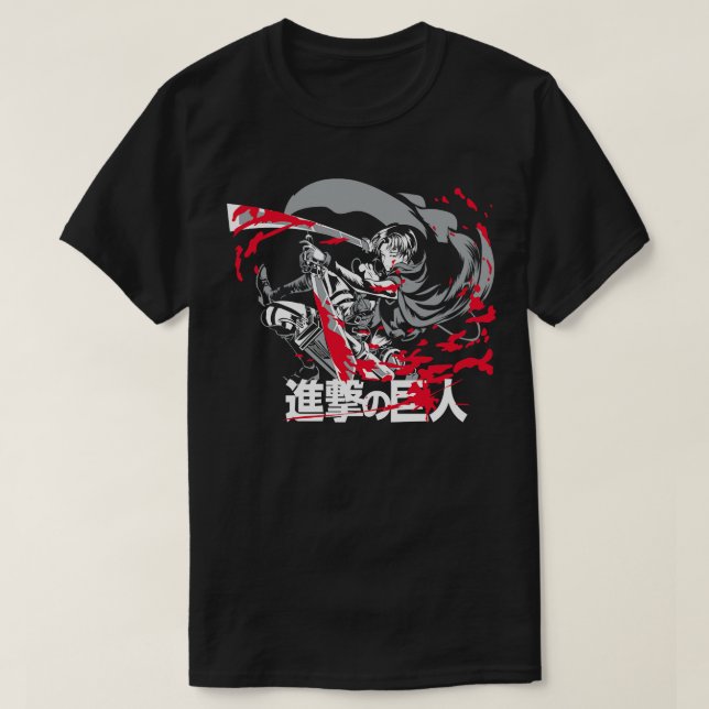 Titan Intense Levi Ackerman T-Shirt (Design Front)