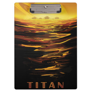Titan largest moon of Planet Saturn Clipboard