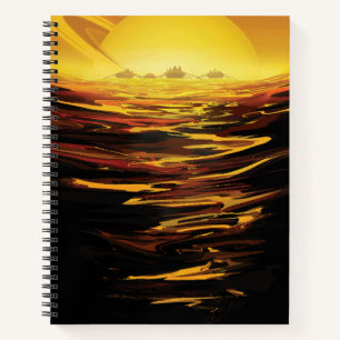 Titan largest moon of Planet Saturn Notebook