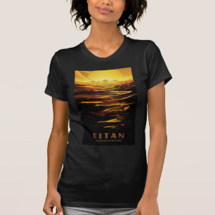 Titan largest moon of Planet Saturn T-Shirt