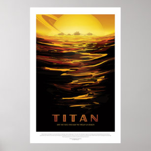 Titan   NASA Visions of the Future Poster