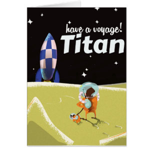 Titan vintage travel poster