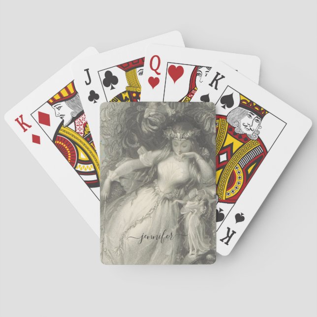 Titania  Midsummer Night's Dream Playing Cards (Back)