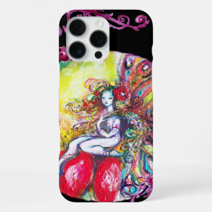 TITANIA SITTING ON A RED FLOWER Pink Floral Swirls iPhone 16 Pro Max Case