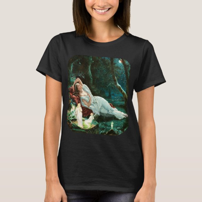 Titania Sleeping in the Moonlight Simmons Fae Art T-Shirt (Front)
