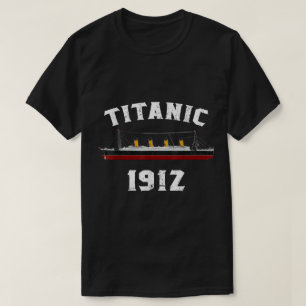 Titanic 1912 Vintage Ship Design T-Shirt