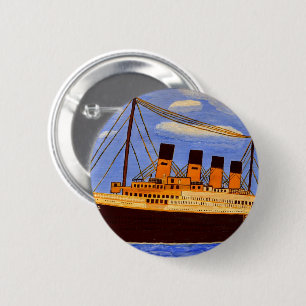 Titanic 2 @ 6 cm round badge