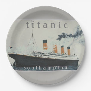 TITANIC 9" PARTY PAPER PLATES !!