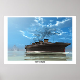 Titanic and Iceberg Poster