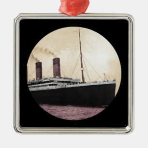 Titanic at Sea Metal Tree Decoration