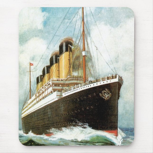 Titanic at Sea Mouse Mat (Front)