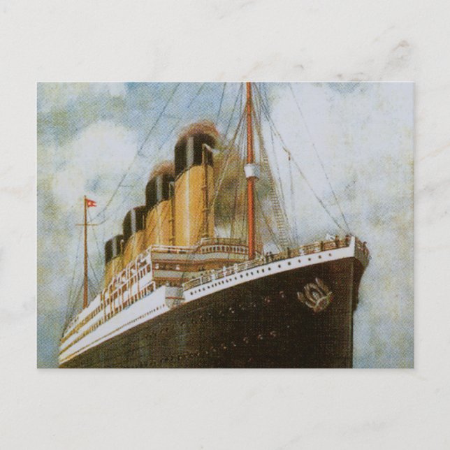 Titanic at Sea Postcard (Front)