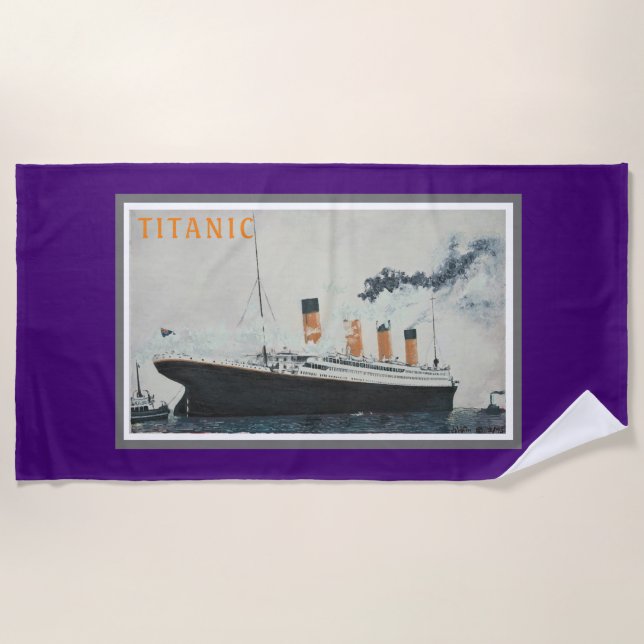 TITANIC Beach Towel (Front)