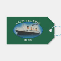 Titanic Birthday Green RMS White Star Line Ship