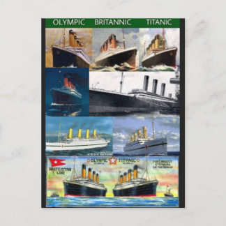 titanic,britanic,olympic,sisters T-Shirt Postcard