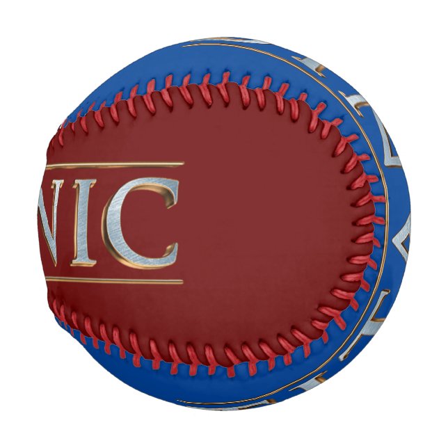 Titanic Burgundy and Blue Baseball (Front Right)