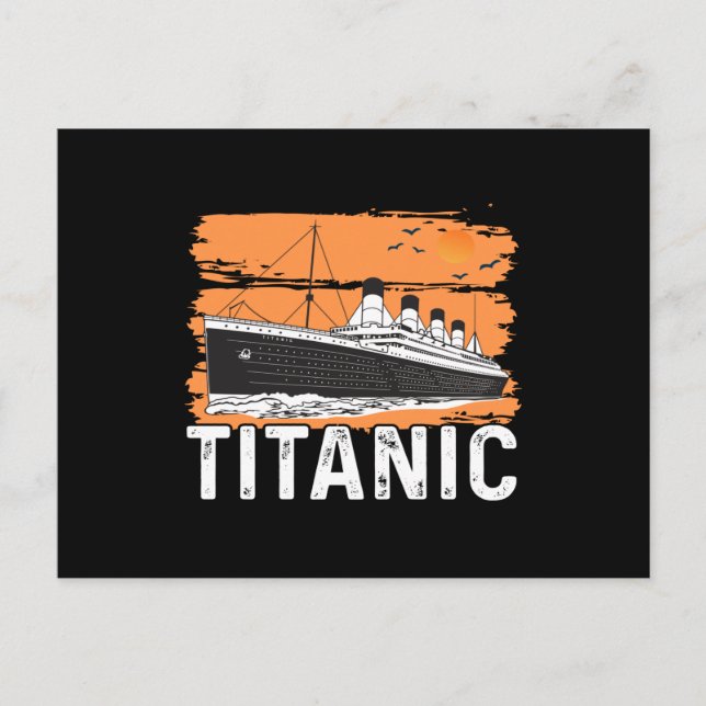 Titanic - cool sailboating postcard (Front)