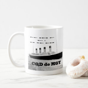 Titanic CQD de MGY Wireless Distress Signal Coffee Mug