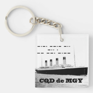 Titanic CQD de MGY Wireless Distress Signal Key Ring