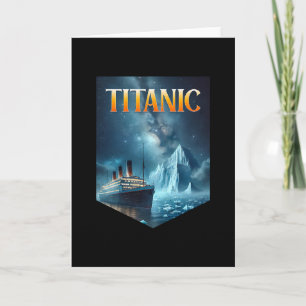 Titanic Cruise Ship Iceberg 1912 Rms Voyage Men Wo Card