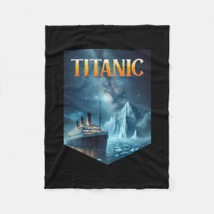 Titanic Cruise Ship Iceberg 1912 Rms Voyage Men Wo Fleece Blanket