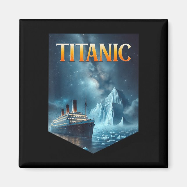 Titanic Cruise Ship Iceberg 1912 Rms Voyage Men Wo Magnet (Front)