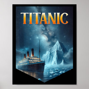 Titanic Cruise Ship Iceberg 1912 Rms Voyage Men Wo Poster