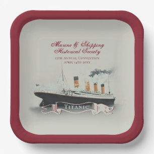 Titanic Event Paper Plate